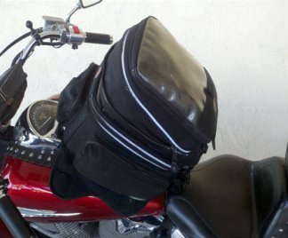 Tank bag on Bike