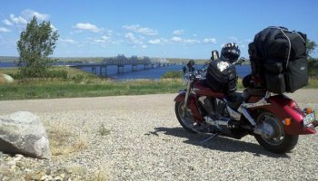 Ready to Cross Missouri River near Forest City South Dakota