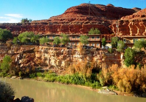 View of San Juan Inn From Across River