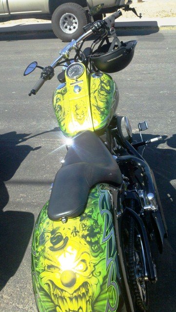 Great Iridescent Lime Green Paint Job