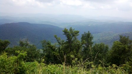 Scenic Overlook On The Blue Ridge Parkway