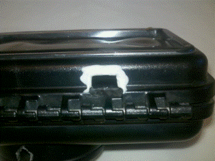 Hole in Ram Case with Caulking
